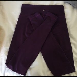Lululemon purple align/wunder under leggings